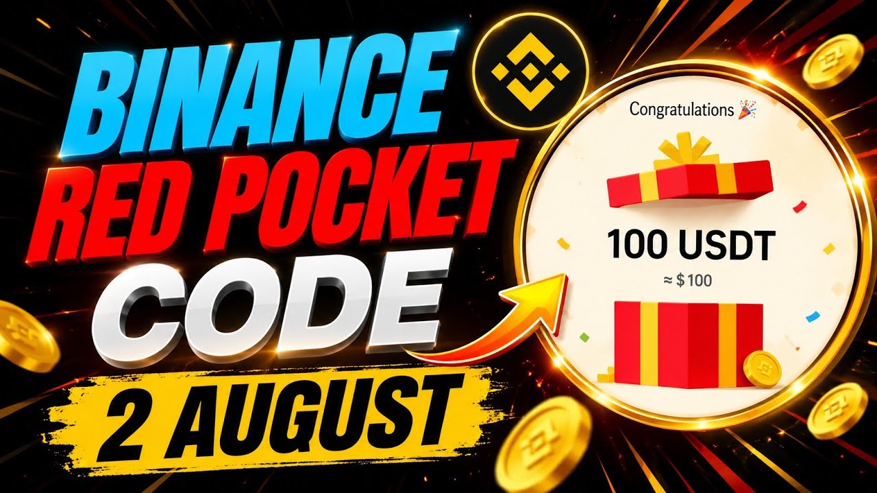 Binance Red Pocket Code Today | 2 August | 100 USDT Latest Code