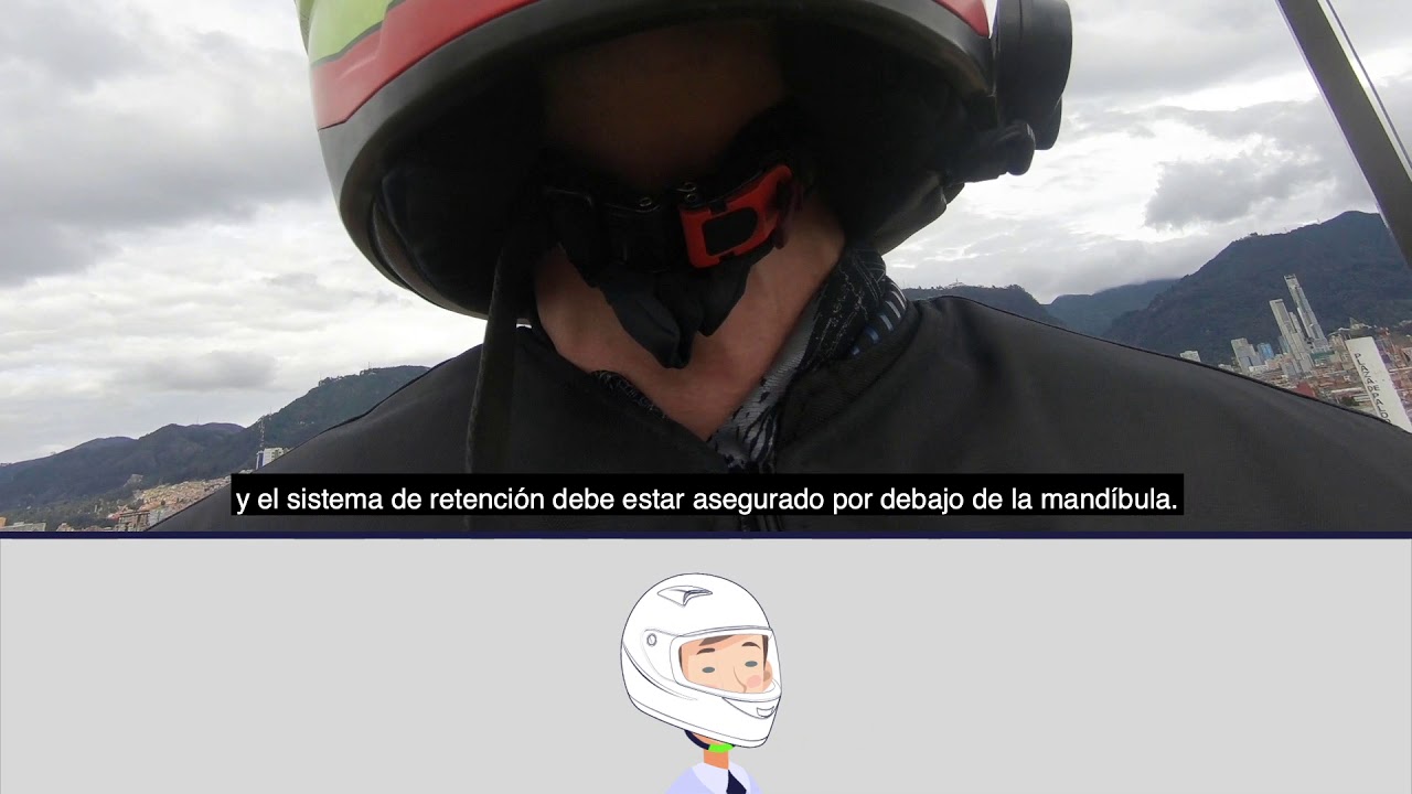Uso reglamentario del casco para motociclistas