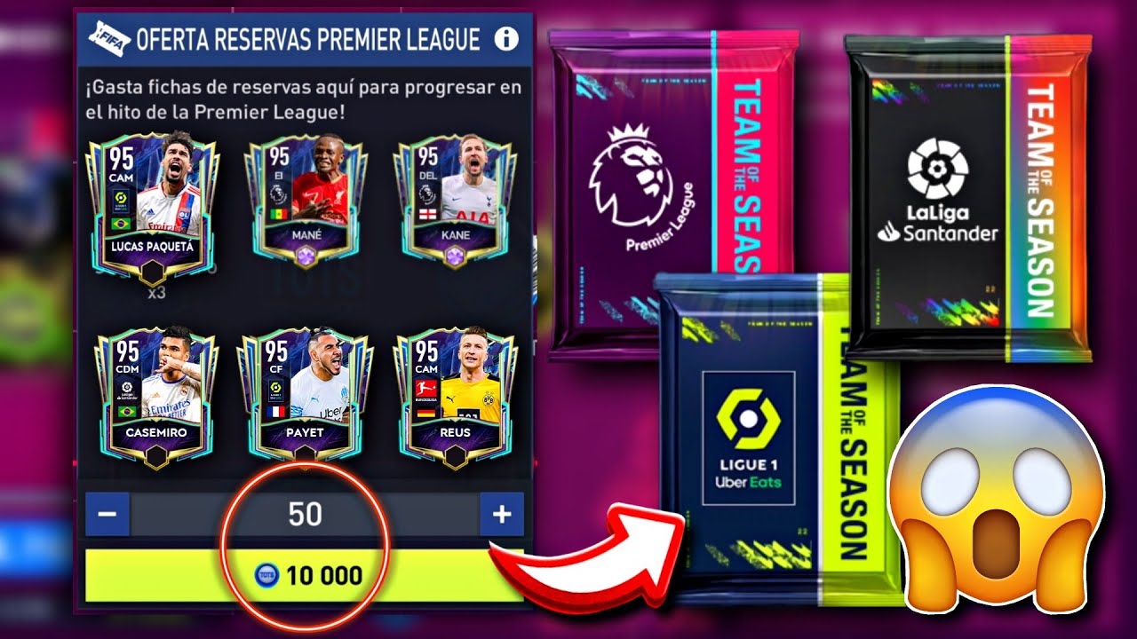&iexcl;MEGA PACK OPENING! ABRIMOS +50 SOBRES EN LOS TOTS 🤑 | FIFA MOBILE 22