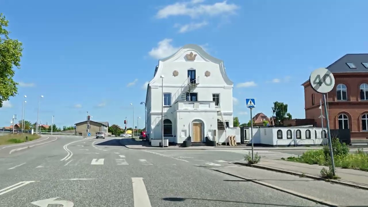 Driving in my car in Vordingborg in Denmark 2. 4K. 2160p. 03/06-2025