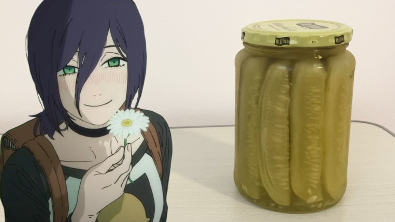「IRIS OUT」but covered using the noises from a jar of pickles