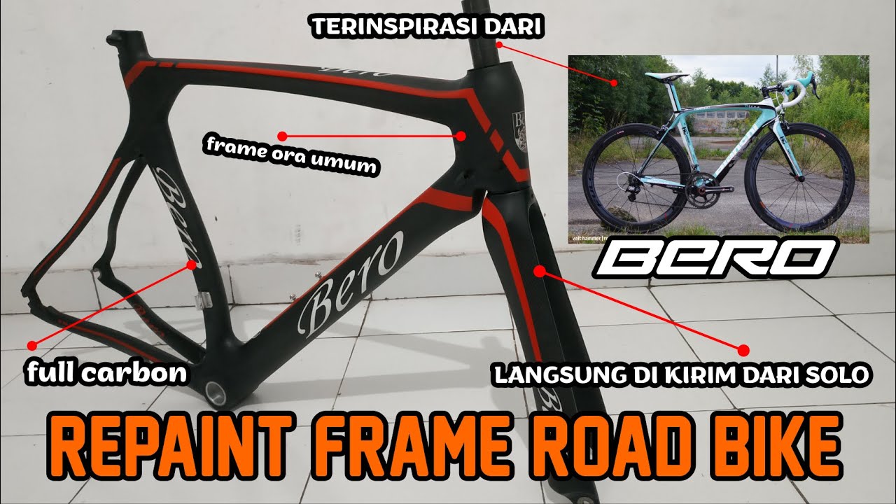 REPAINT FRAME ROAD BIKE BERO FULL CARBON DATANG DARI SOLO