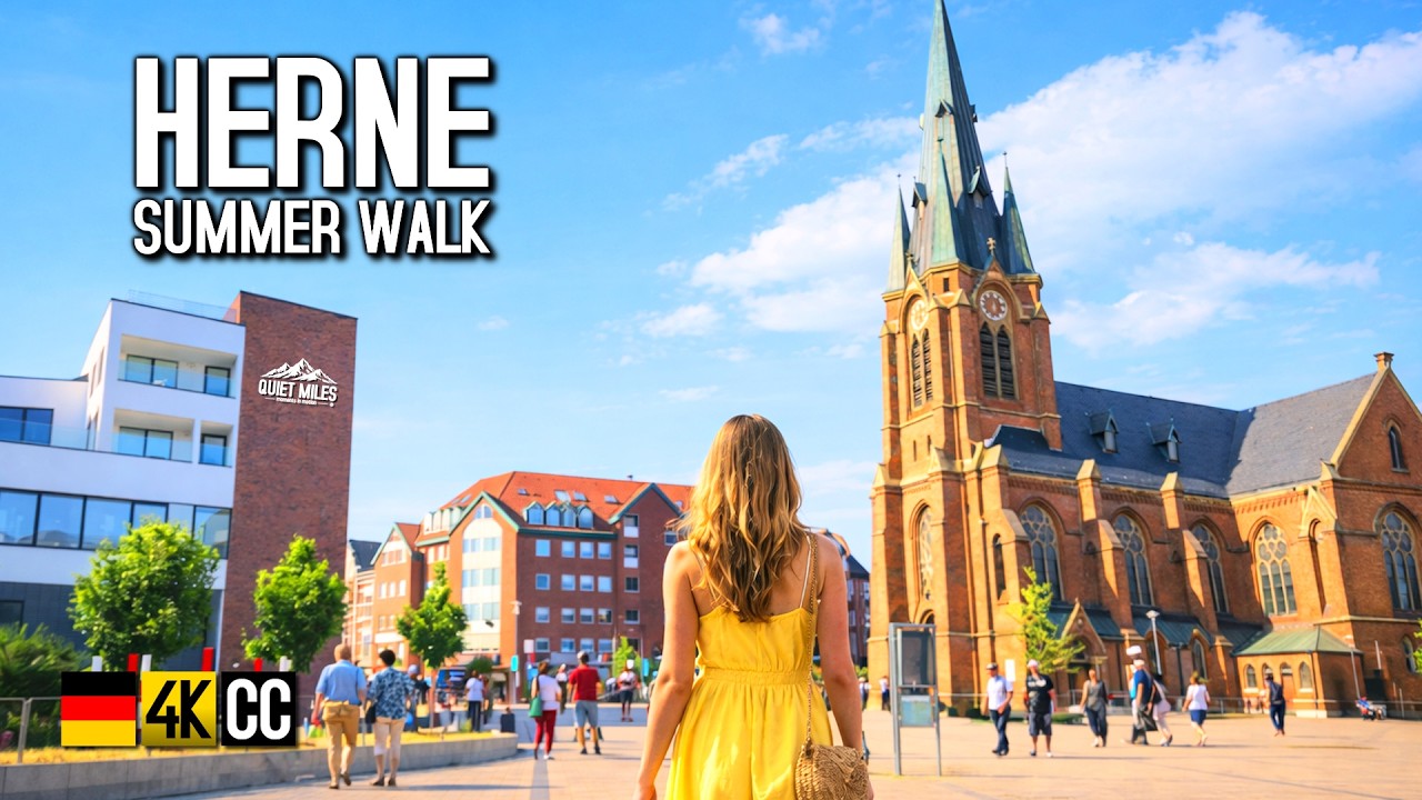 Unexpected Beauty in Herne, Germany | Calm City Walk With Natural Sounds [4K]