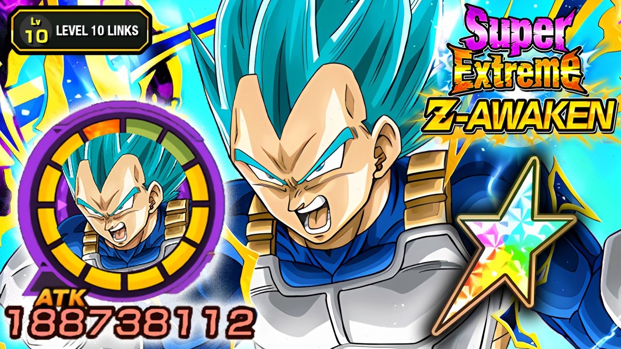 100% SUPER EZA INT SSB VEGETA LEVEL 10 LINKS SHOWCASE!!! Dragon Ball Z Dokkan Battle