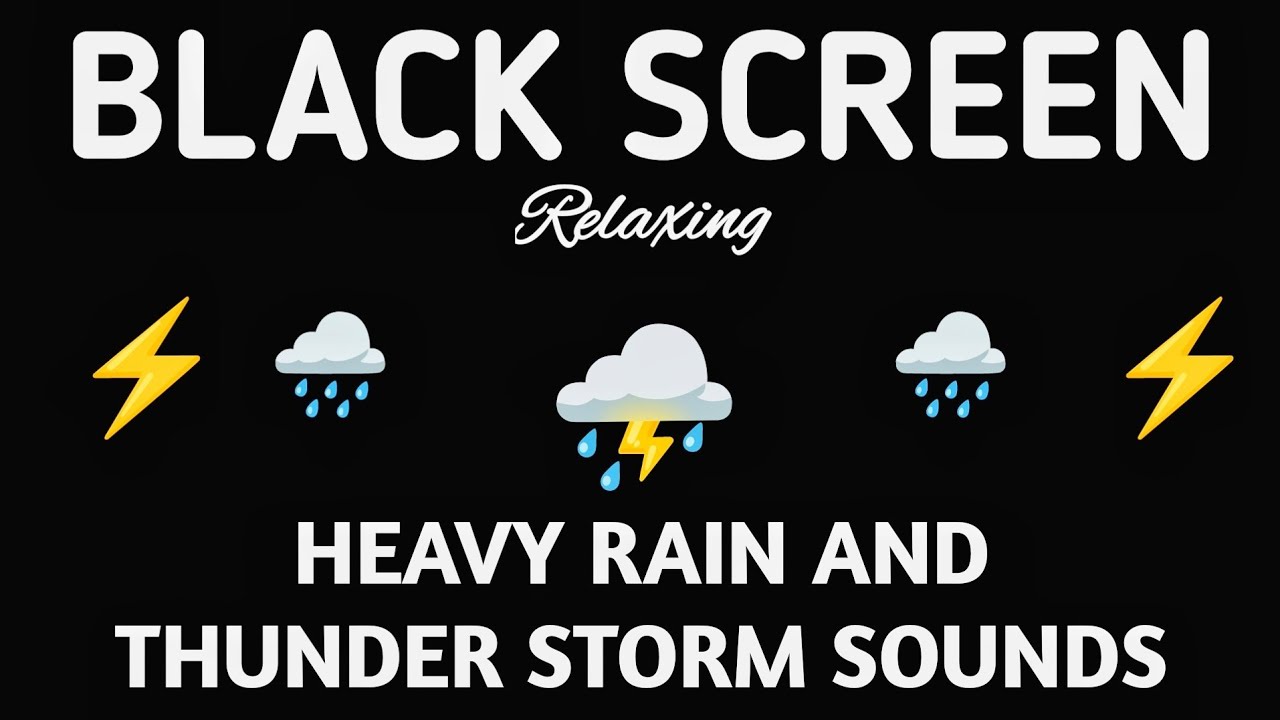 GENTLE RAIN Sounds for Sleeping BLACK SCREEN || Sleep and Meditation - Dark Screen Nature Sounds