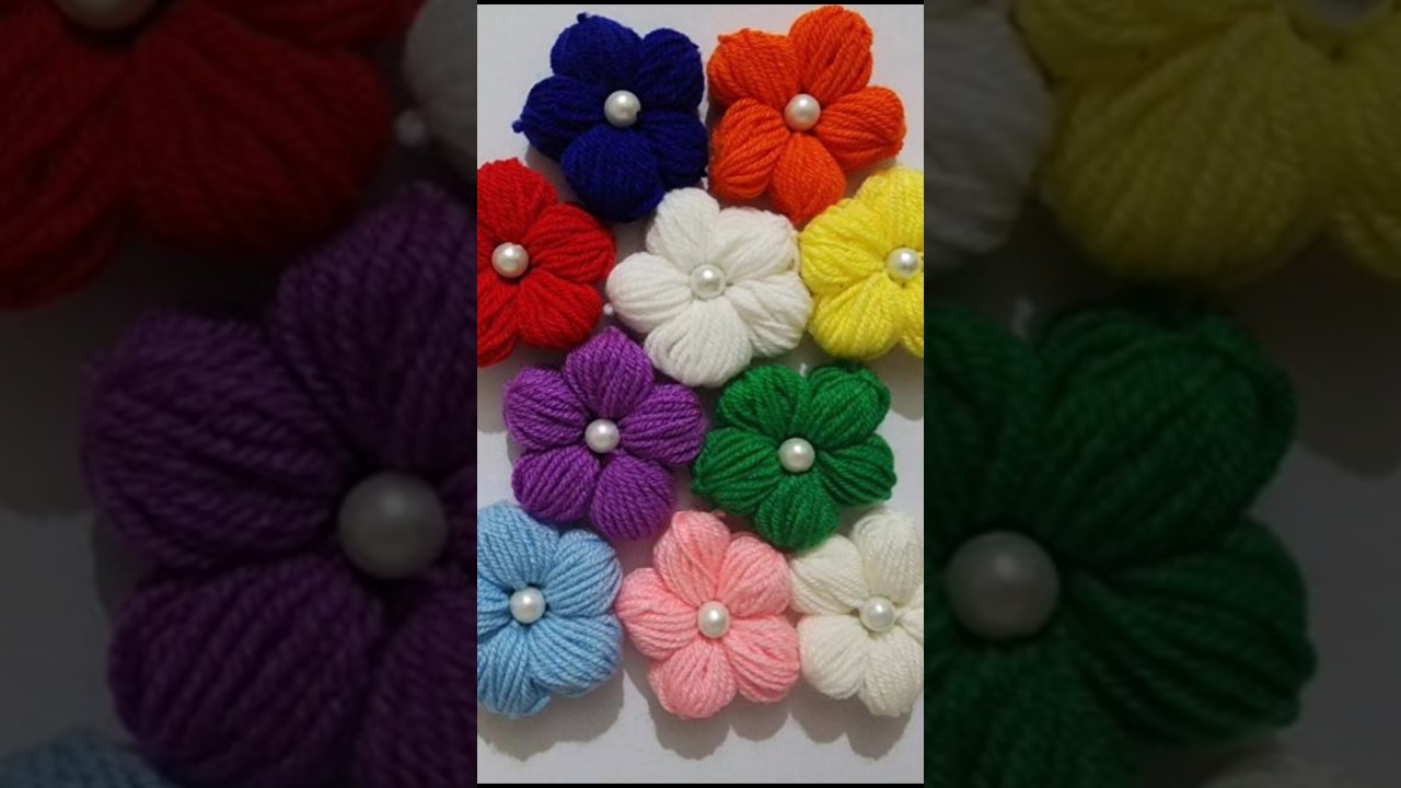 DIY Wool Flower 🌸 | Simple & Quick Yarn Flower | Best Out of Waste Craft Idea
