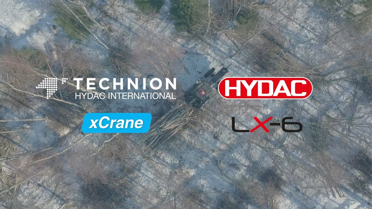 Complete HYDAC solution for forestry cranes with xCrane & LX-6