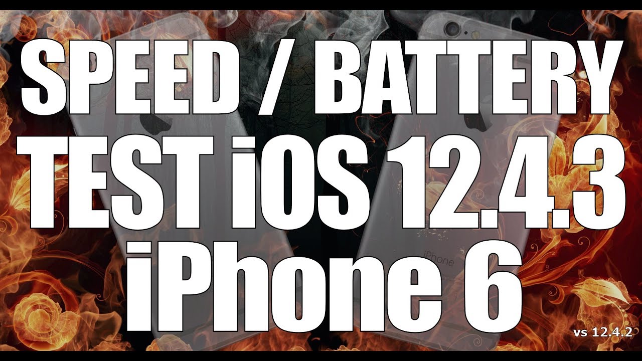 iPhone 6 : iOS 12.4.3 Speed Test AND Battery Test(Build 16G130)
