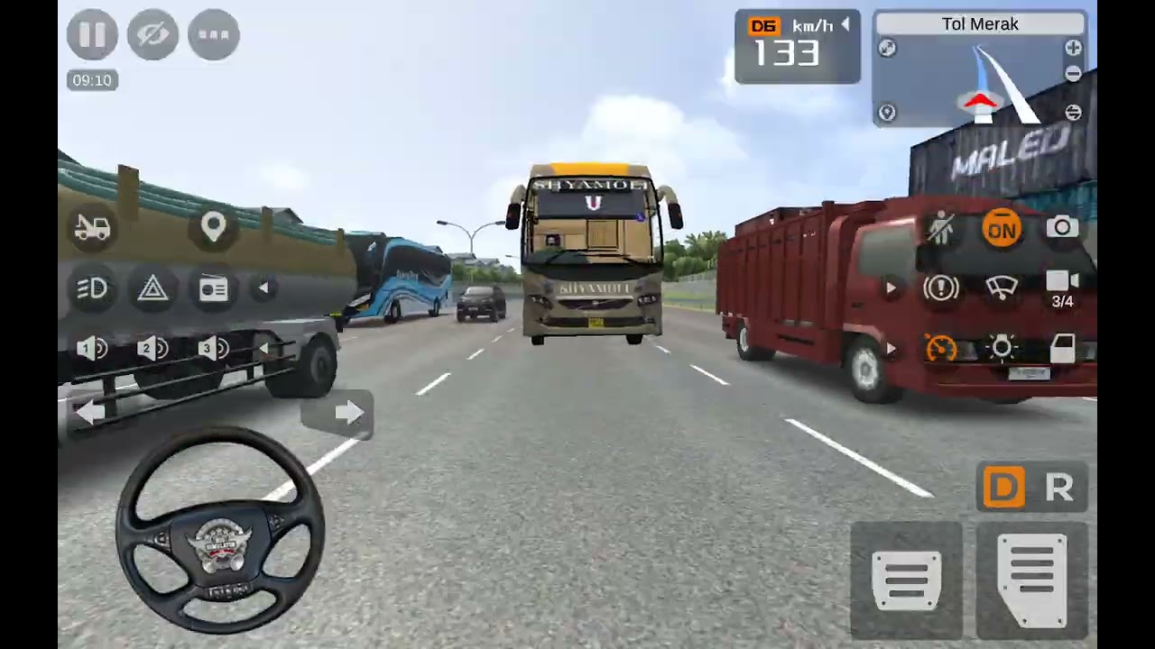 IDIOT BUS DRIVER NOT SO TALENTED🤬🤬*Luxury volvo bus accident scene BUSTED😓😓BUSSID GAMEPLAY