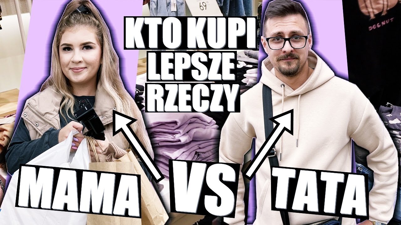 KTO KUPI LEPSZE UBRANIA DLA OLIWKI 😀 CHALLENGE 💜 MAMA VS TATA