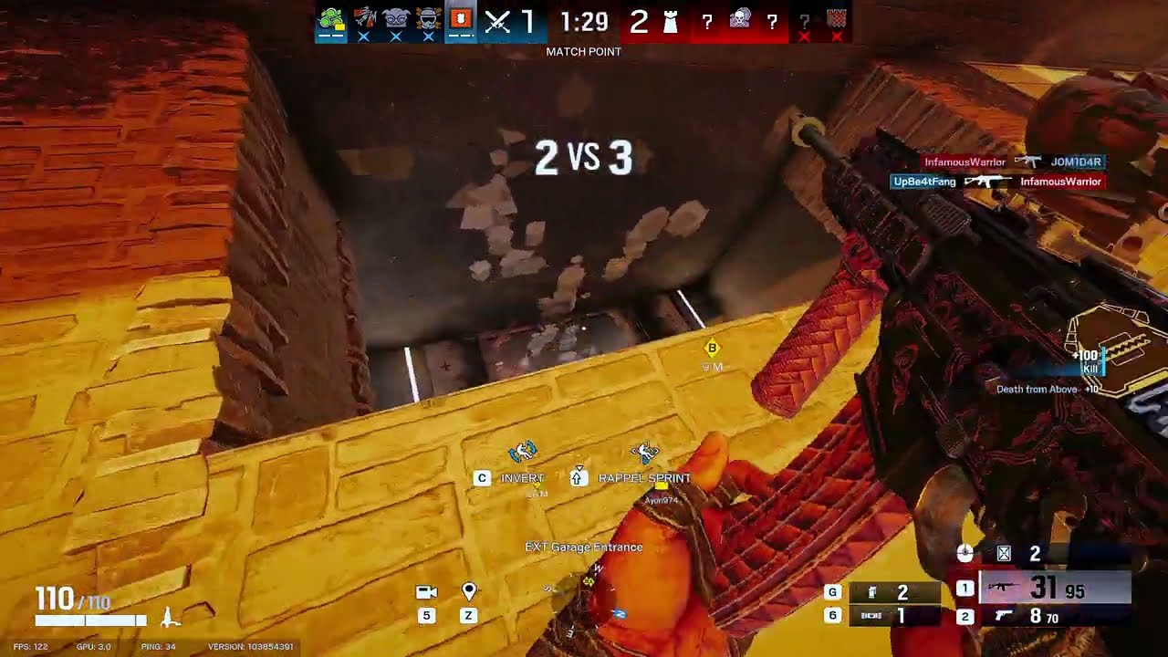 Ace last minute clutch @Villa | Rainbow Six Siege | Siege X