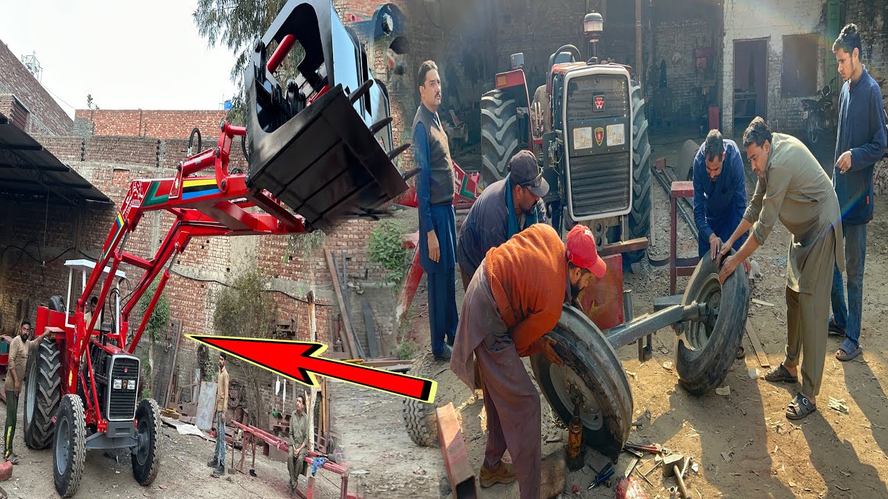 Unique Idea of Converting Simple Tractor into Long Boom Grapple Loader || Making Grapple Loader