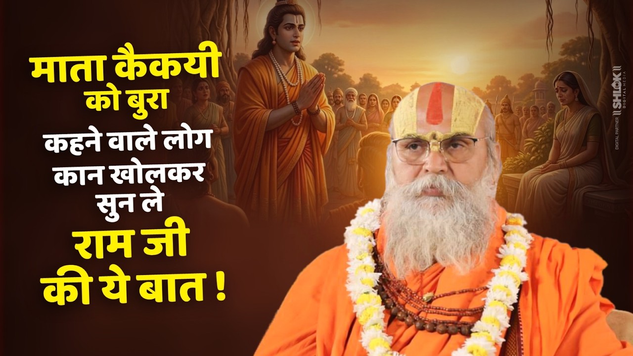 माता कैकई को बुरा कहने वाले लोग कान खोलकर सुन ले राम जी की ये बात ! #Matakaikai #shriram #ramayan