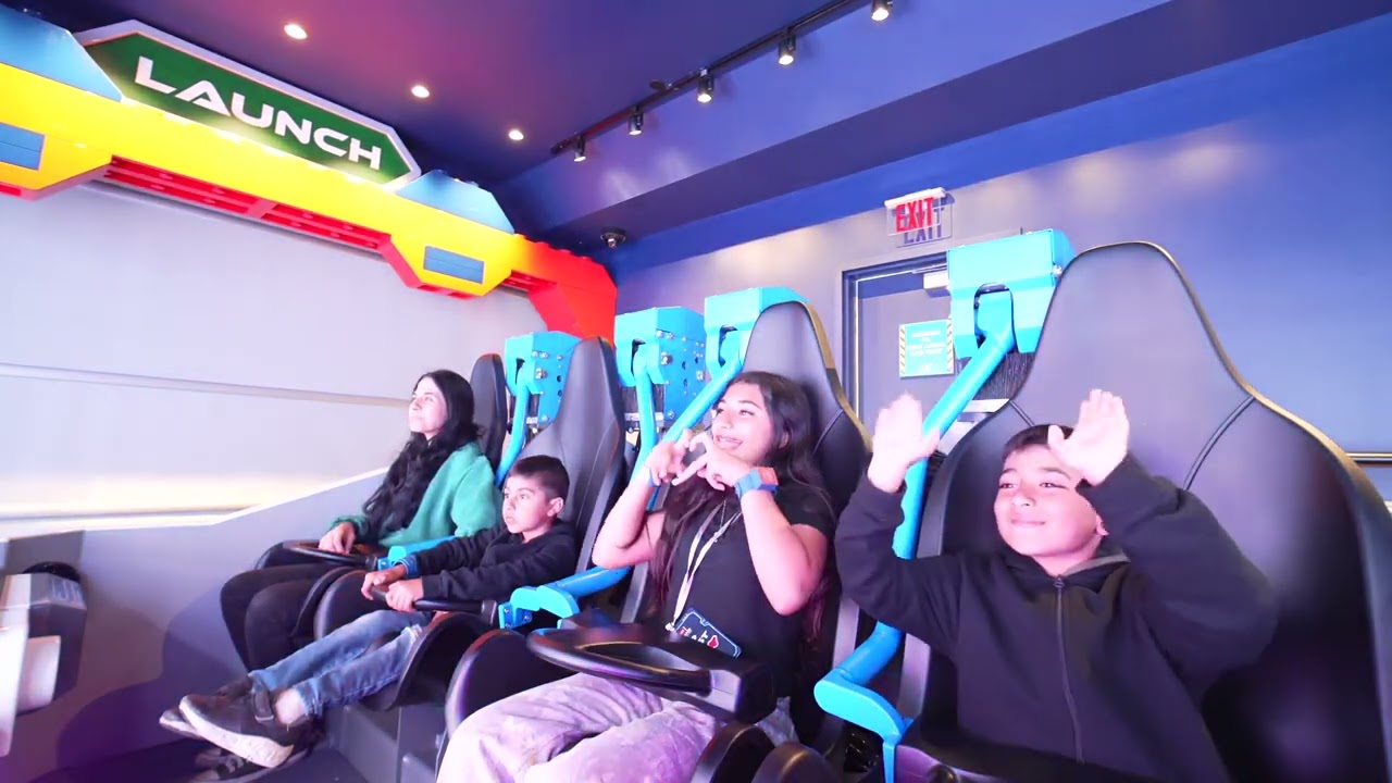 New Galaxy Ride at LEGOLAND California POV #legoland #fun #pov #themeparks #rollercoaster 