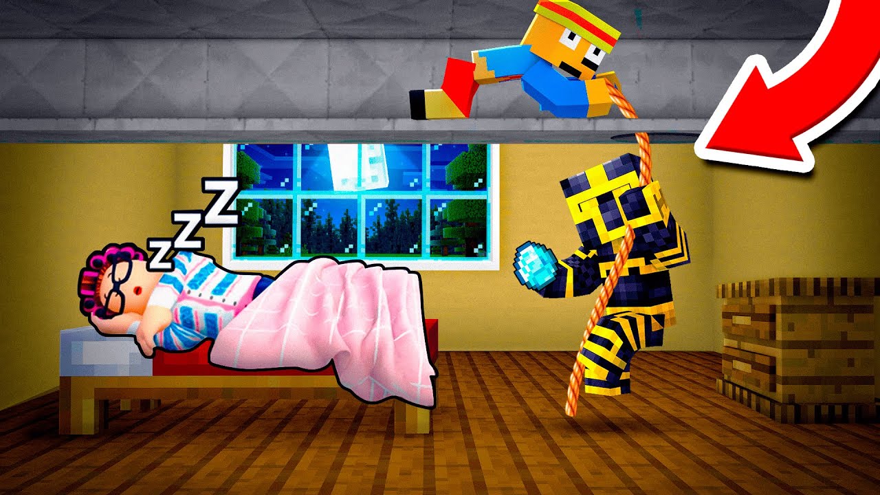ROBAMOS en la CASA de la ABUELA en MINECRAFT 😱