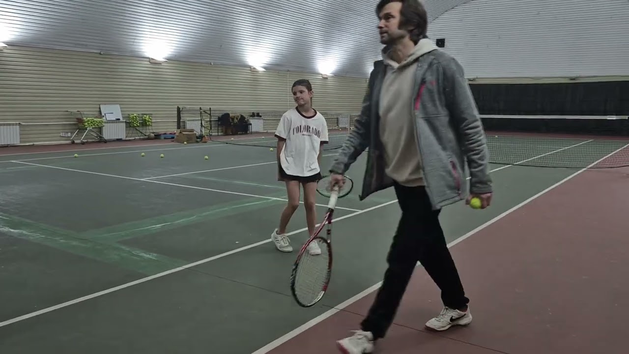 Sofia tennis private class, February 12, 2025
