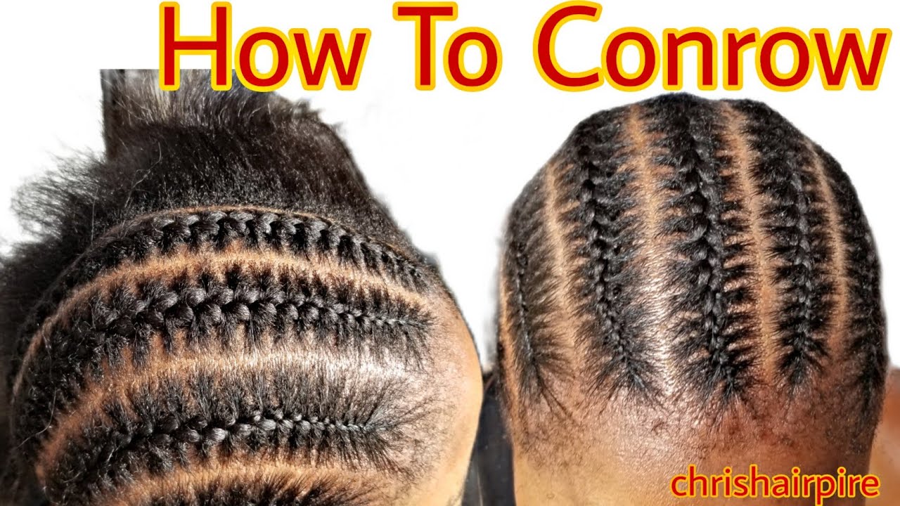 How To Conrow For Beginners/Nigerian DiDi hairstyles @Chrishairpire