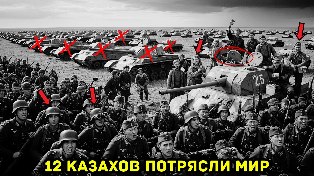 Немцы увидели 500 танков – а у казахов было всего 12 красок и картона.