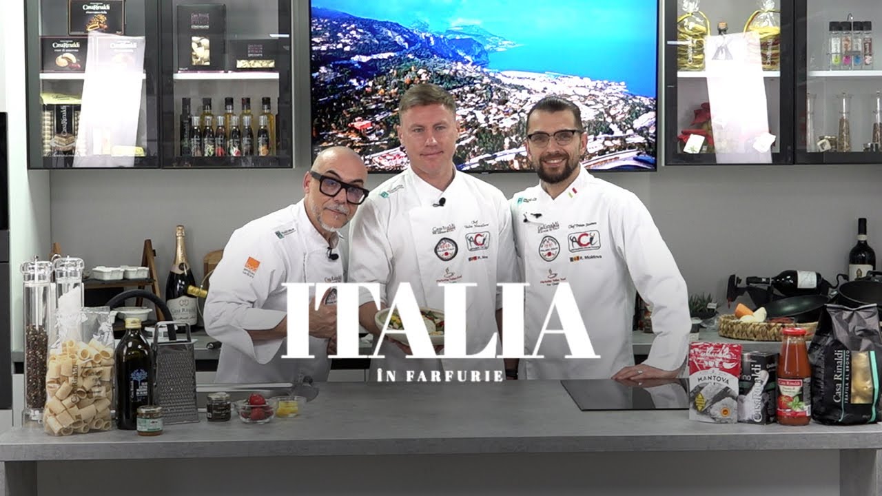 Italia în Farfurie - Salată cu burrata by Chef Vadim Moscaliov