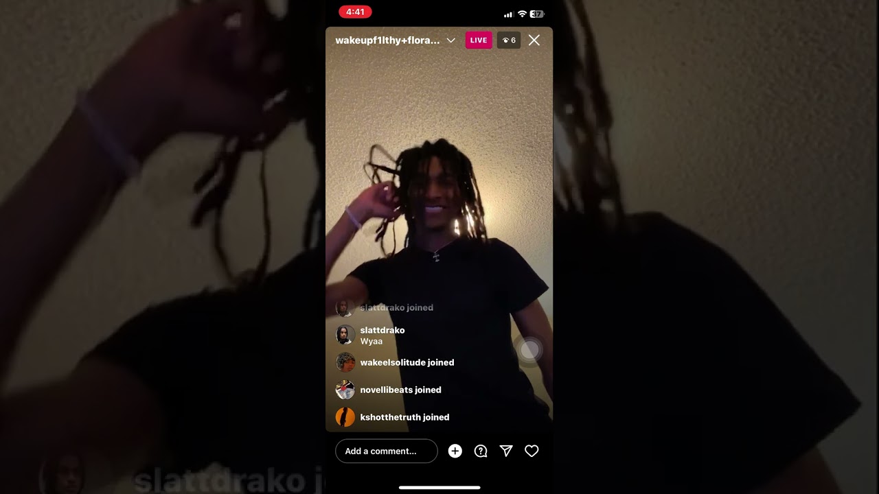 Sam flora (@samfloraa) plays unreleased snippet prod by wakeupf1lthy on ig live