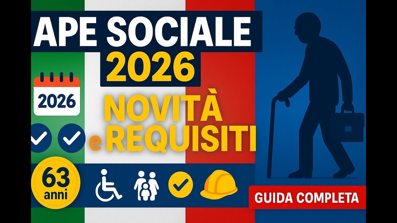 🔔 APE SOCIALE 2026: Tutte le NOVIT&Agrave; e Requisiti Aggiornati👴💼