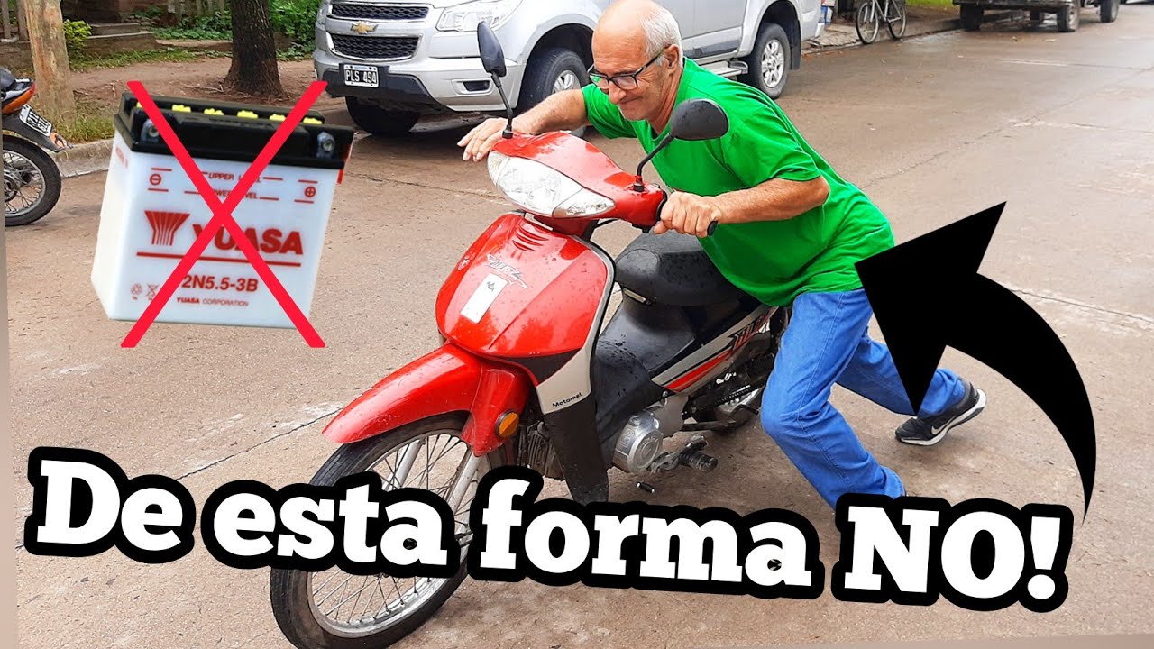 Arrancar MOTO con Bateria Agotada (Sin Esfuerzo)