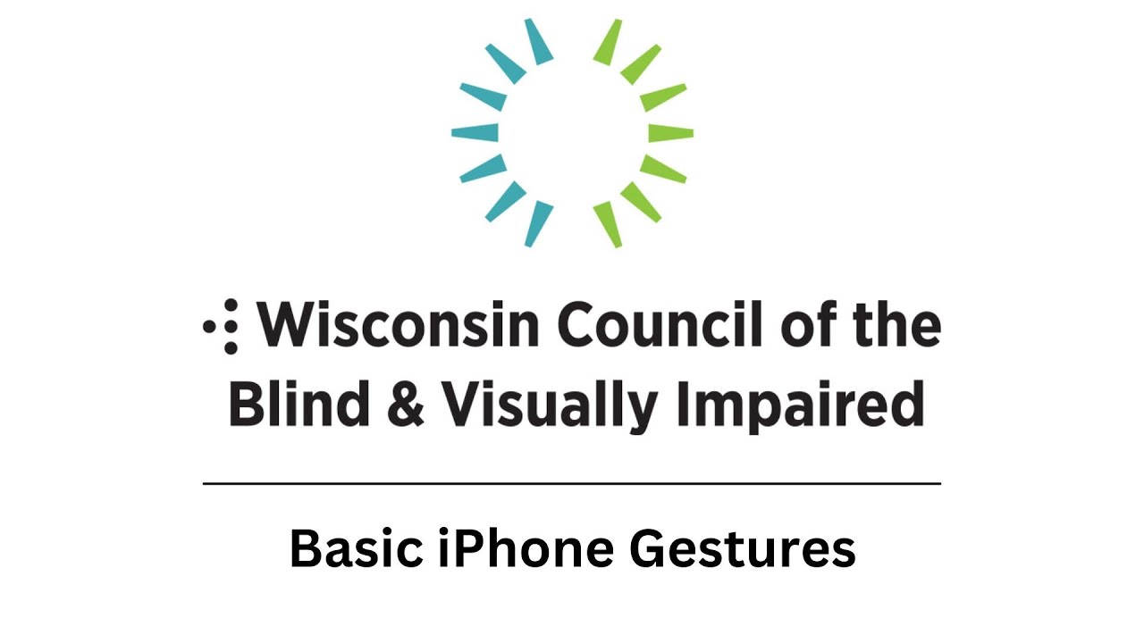 Basic iPhone VoiceOver Gestures