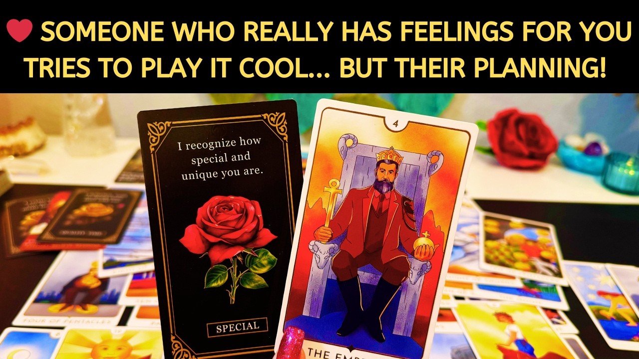 ❤️ Someone Who Really Has Feelings for You Tries to Play it Cool... But Their Planning! Love Tarot