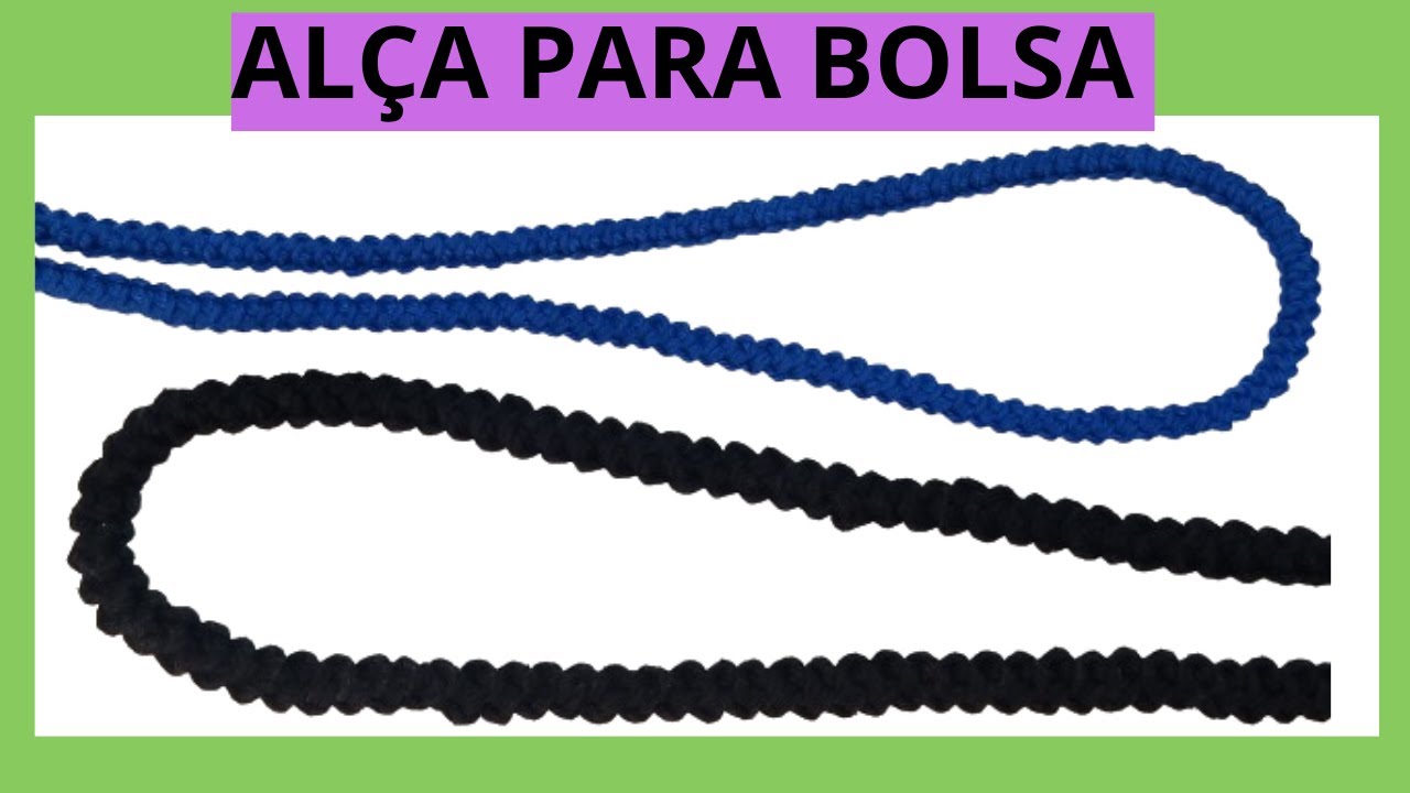 ❤️ALÇA DE CROCHE PARA QUALQUER BOLSA OU BOLSINHAS🙏