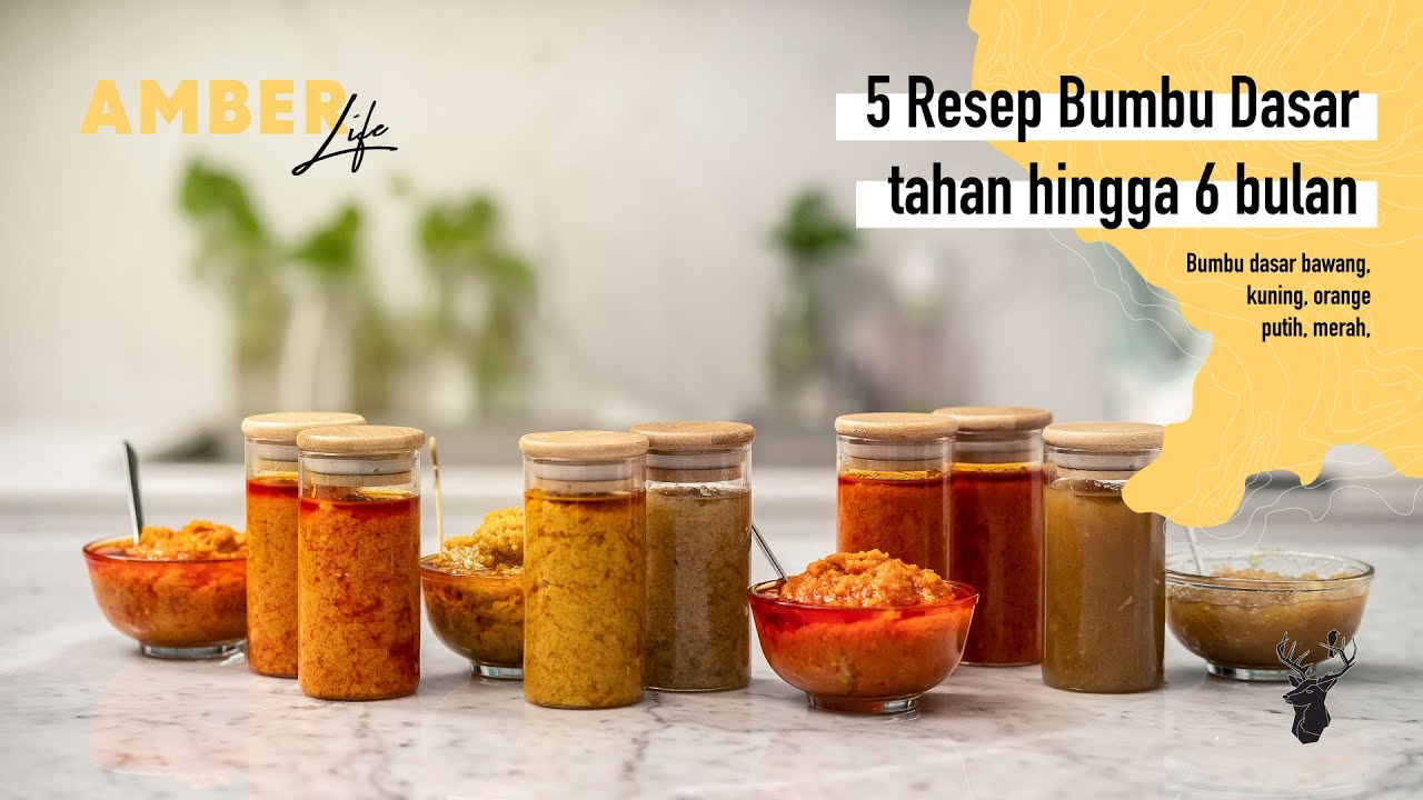 5 RESEP BUMBU DASAR tahan hingga 6 bulan. Bumbu dasar bawang, putih, merah, kuning, orange. RECIPES