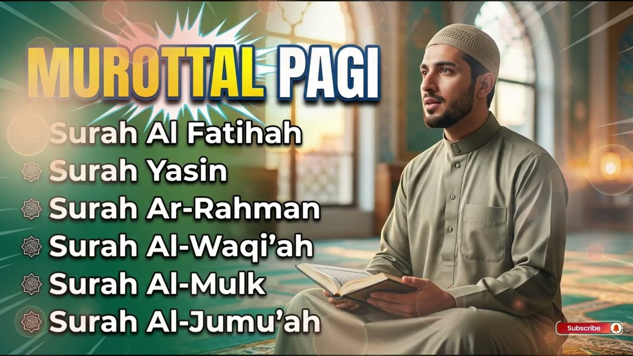 Murottal  Pagi| Al Fatihah | Yaasiin | Ar Rahman | Al Waqiah | Al Mulk | Al Jumu'ah