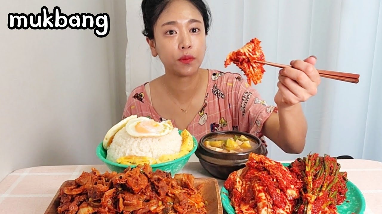 실비김치 쿨타임🔥선화동 매운실비김치,실비파김치,제육볶음 한식 집밥 매운김치 먹방Korean Food Spicy Kimchi, Spicy Pork Mukbang eating show