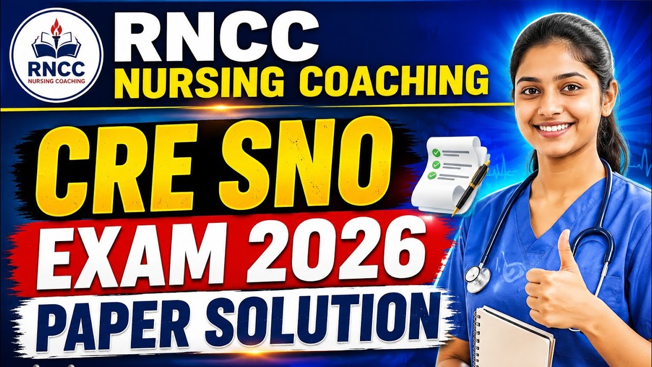 CRE SNO 2026 Exam Paper Solution by Sharma Sir #cre #cre2026 #cresnoexam #crepapersolution #rnccapp