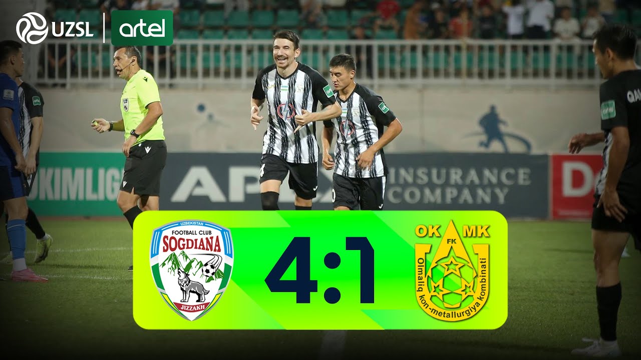 Superliga 21-tur. So&lsquo;g&lsquo;diyona - OKMK bahsida kiritilgan gollar va xavfli vaziyatlar (Highlights)