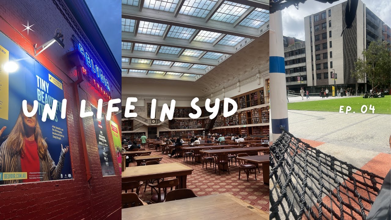 [🇦🇺 vlog] EP 4. 야무지게 공부하고 놀기 ✊🏻 | UNSW 교환학생 | 호주 대학생 일상 | 시드니 연극 | NSW 주립 도서관 | 보타닉 가든 | 로즈베이 카약