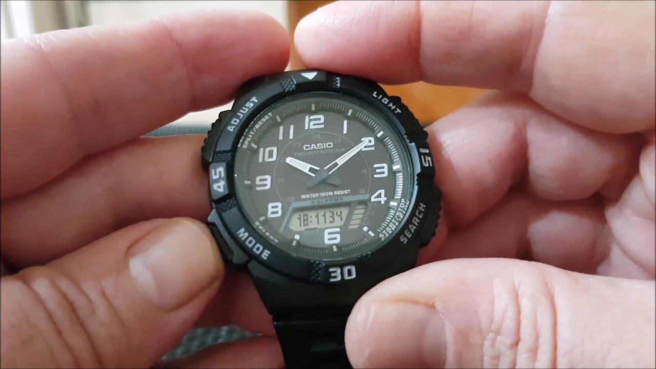 CASIO TOUGH SOLAR AQ-S800W-1B. RESEÑA ESPAÑOL