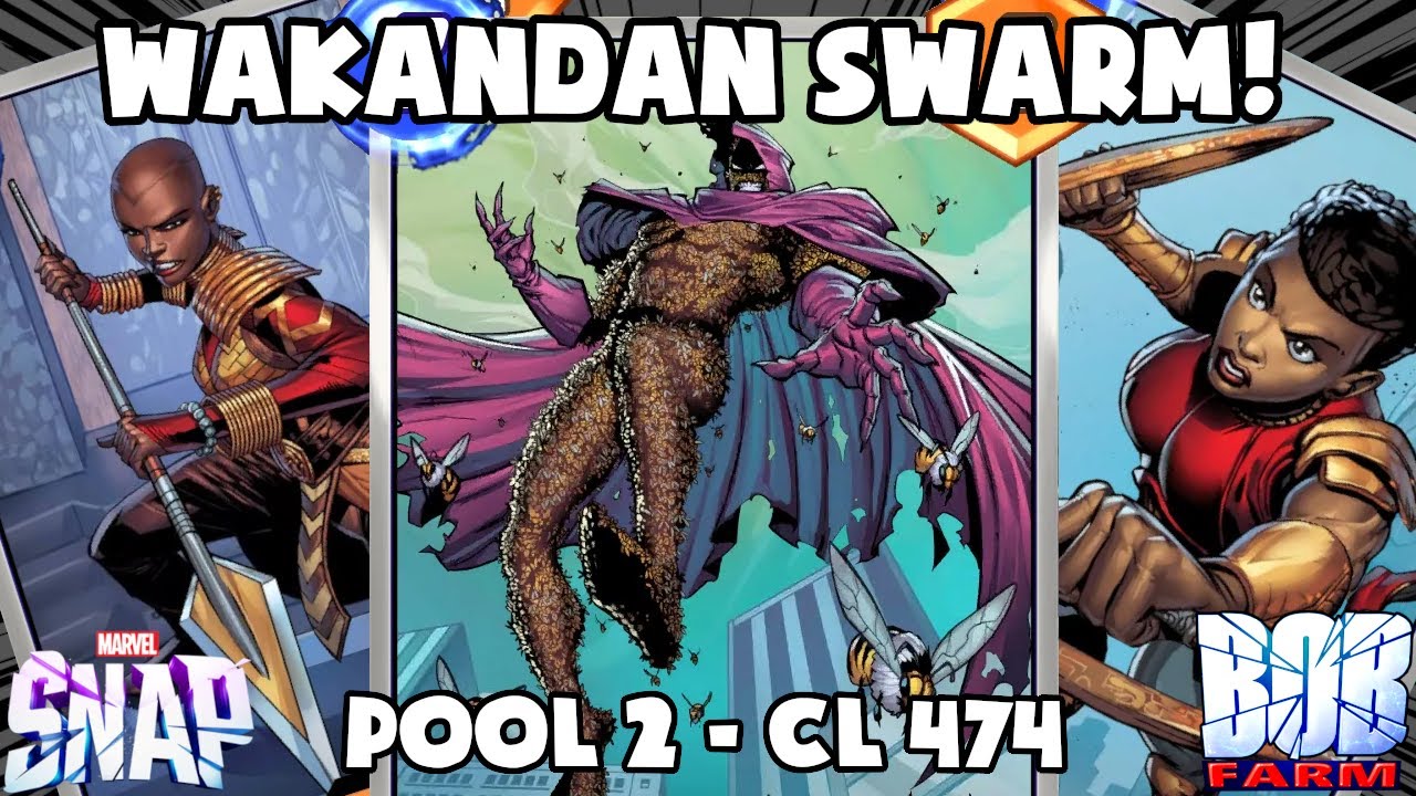 Wakandan Swarm! Building with a complete Pool 2 collection  - Marvel Snap