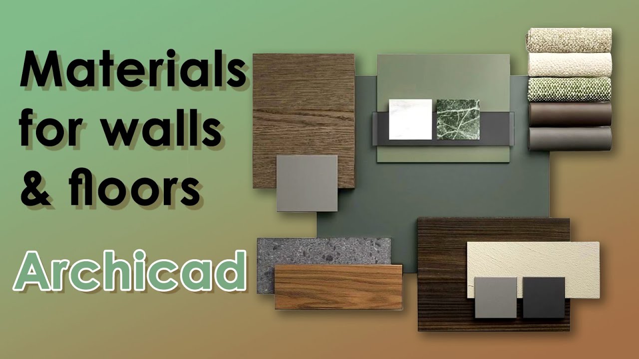 Archicad — Как изменить материалы для полов и стен [Советы и рекомендации]