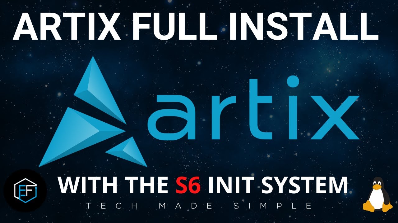 Полная установка Artix Linux с системой инициализации s6