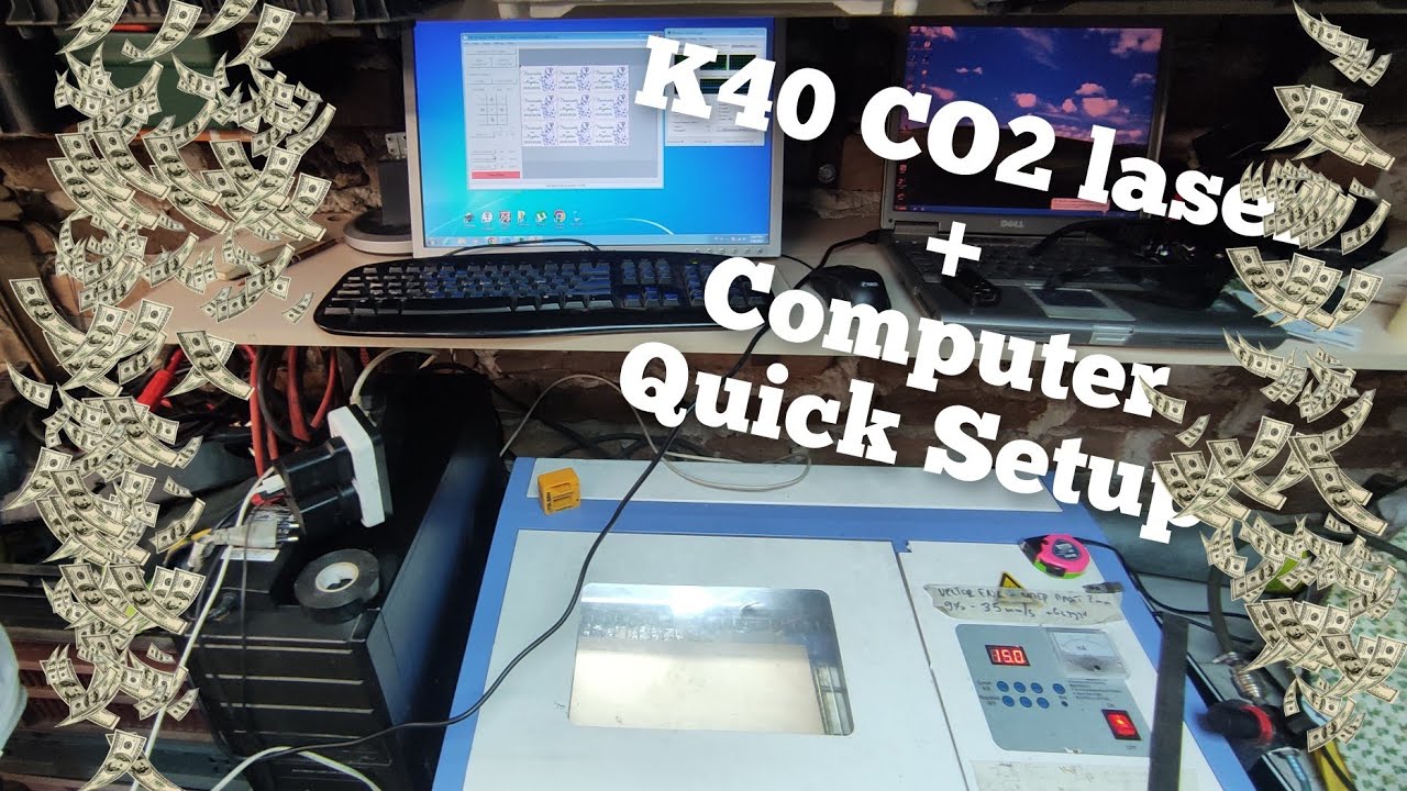 Как настроить CO2-лазер K40 на компьютере МЕНЕЕ чем за 10 мин!