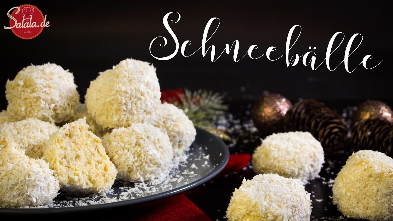 Schneebälle - Low Carb backen glutenfrei zuckerfrei Weihnachtsbäckerei salala.de