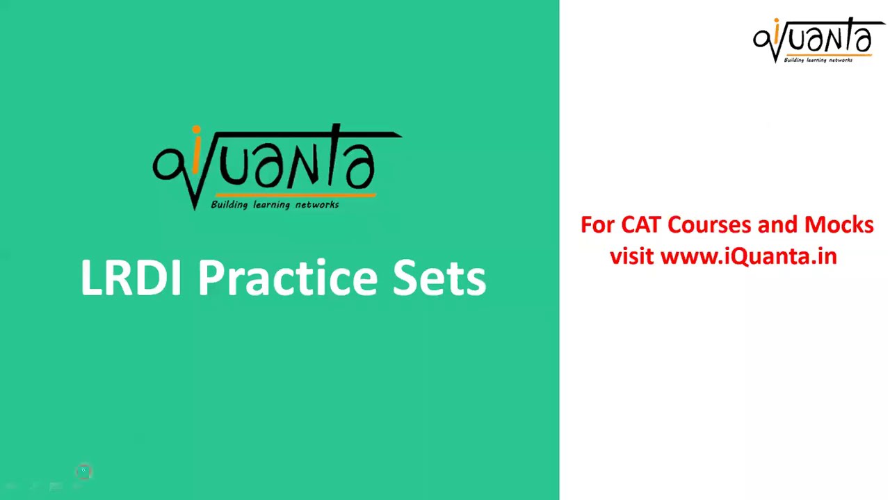 iQuanta SET 28 - The LRDI master || Ratio Based Puzzle || CAT