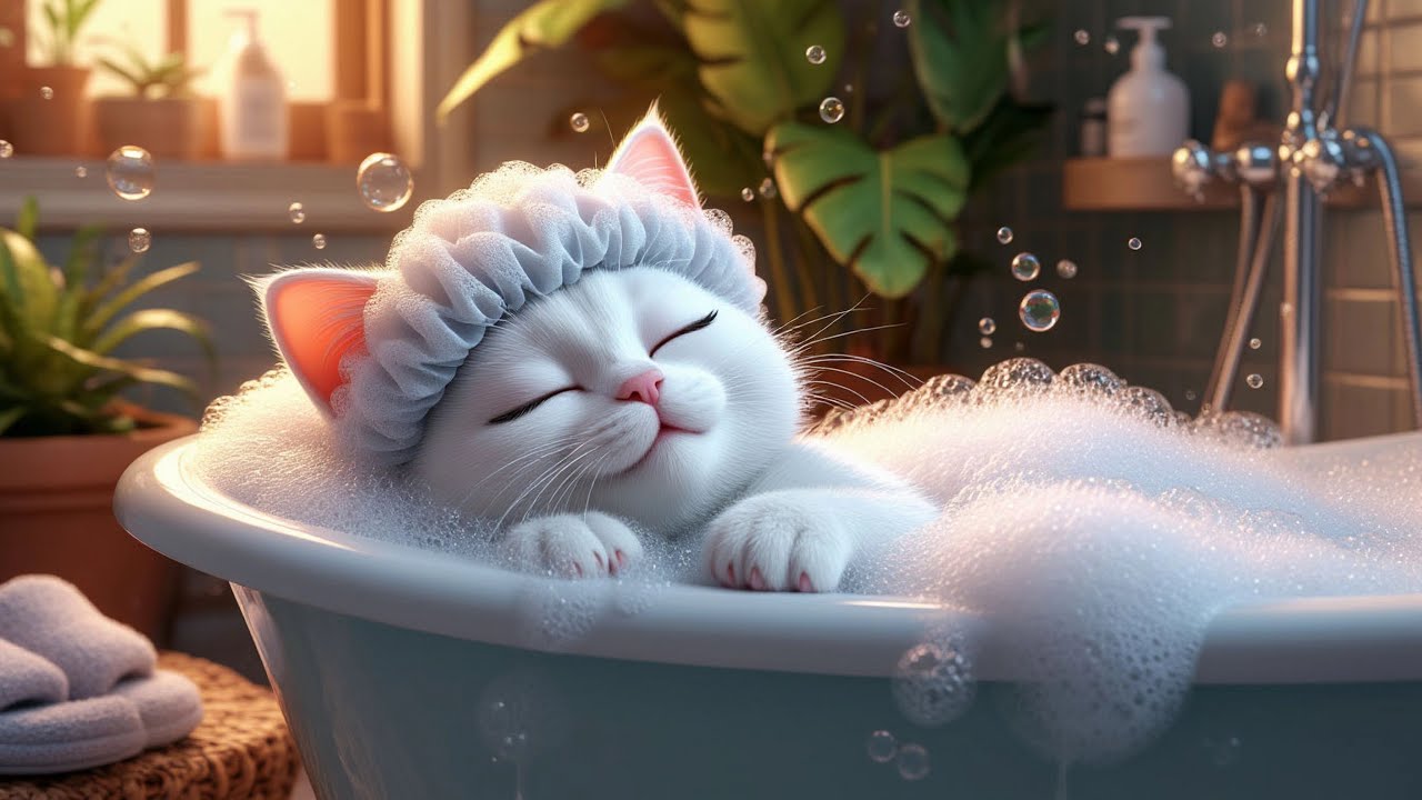 Relaxing Instrumental Music for Meditation and Calm | Soothing Ambient Sounds with a Cute Cat