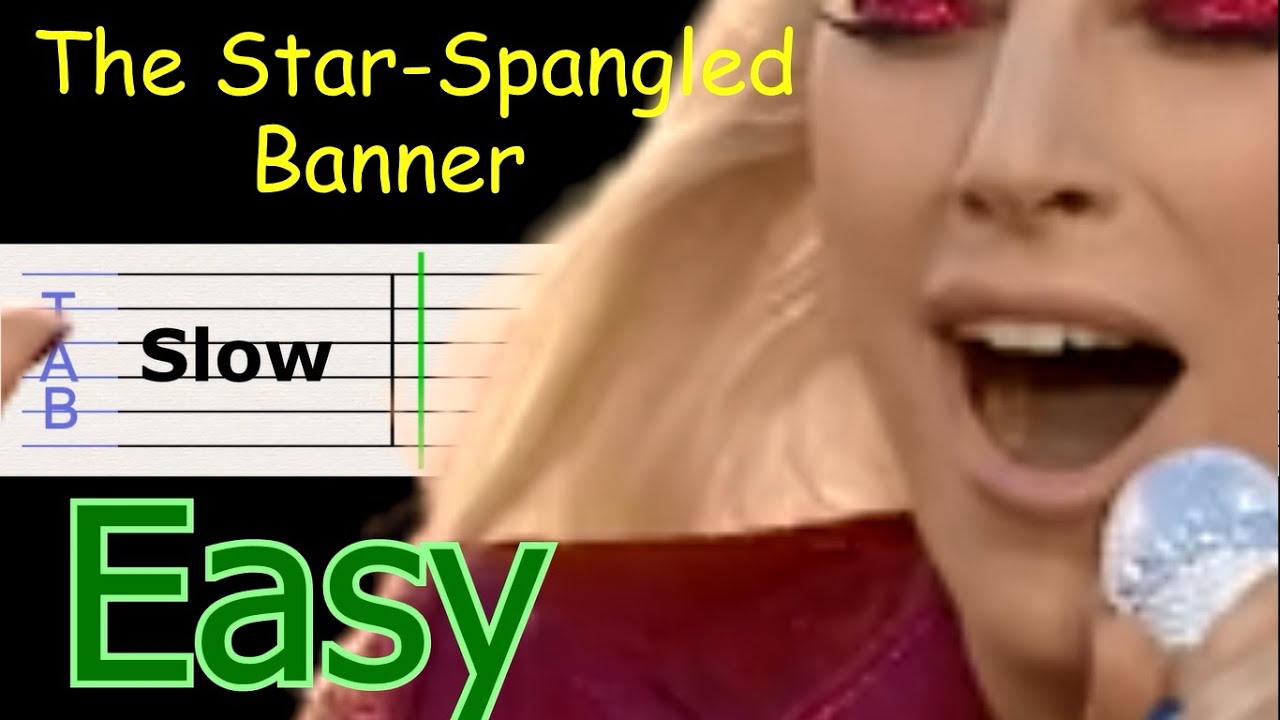 🇺🇸🎸The Star-Spangled Banner🎤 Easy Guitar/ USA National Anthem