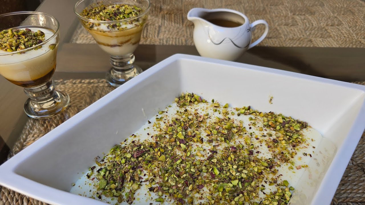 Μαχαλεπί Λιβανέζικο ( Με σιρόπι)  - Lebanese mahalepi  ( with syrup)