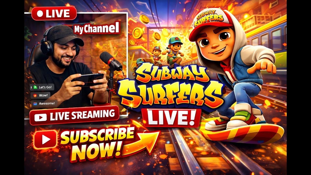 Subway Surfers ASMR 😋🧲|| #live #funnyvideo #livestream #shortsfeed #shortslive #shortsvideo #ফানি