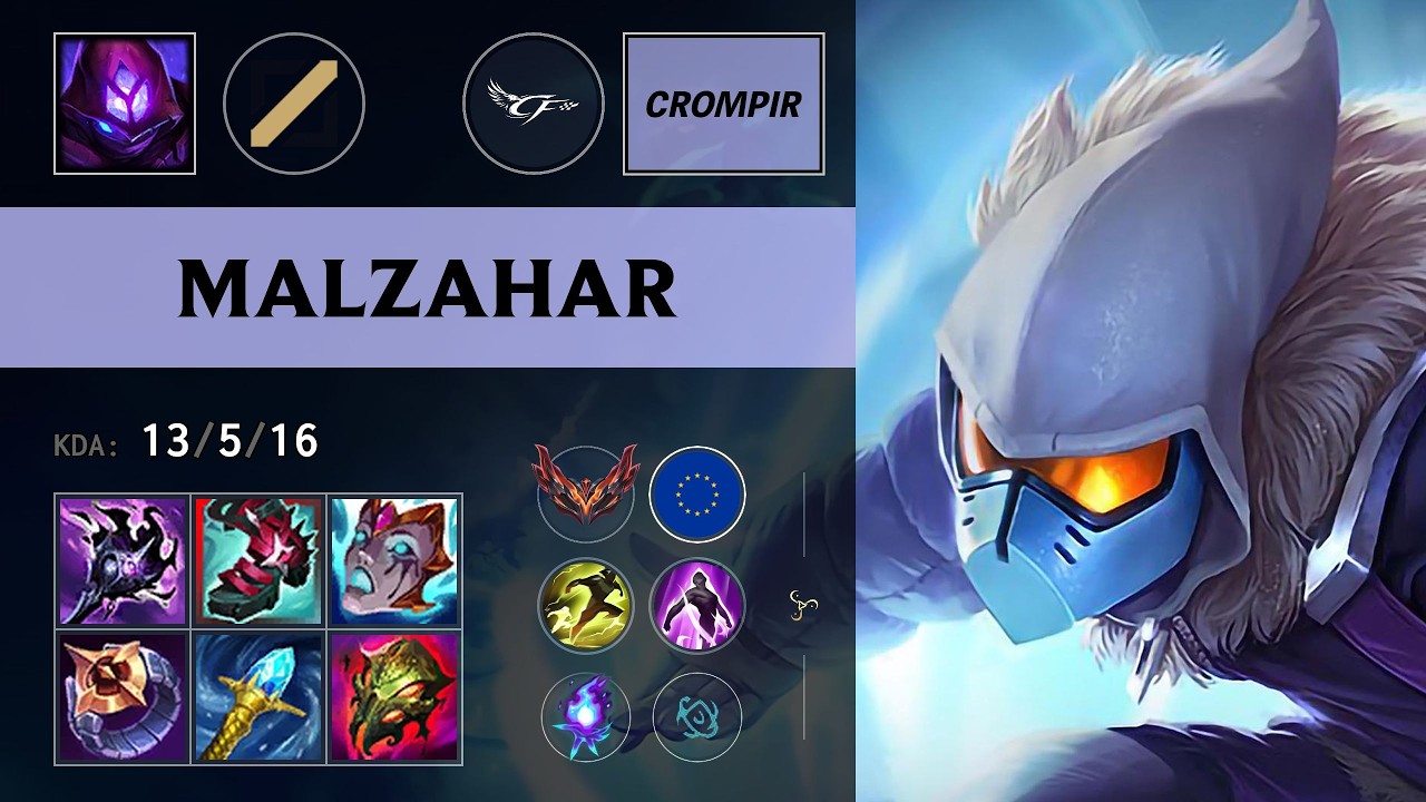 (CF CROmpir) Malzahar Mid vs Zoe - EUW Grandmaster Patch 26.14