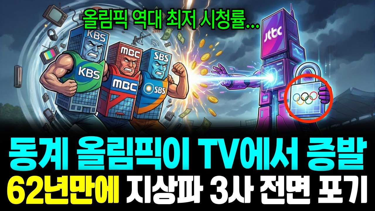 62년 만의 충격, 올림픽이 TV에서 증발했습니다. 범인은 누구인가?