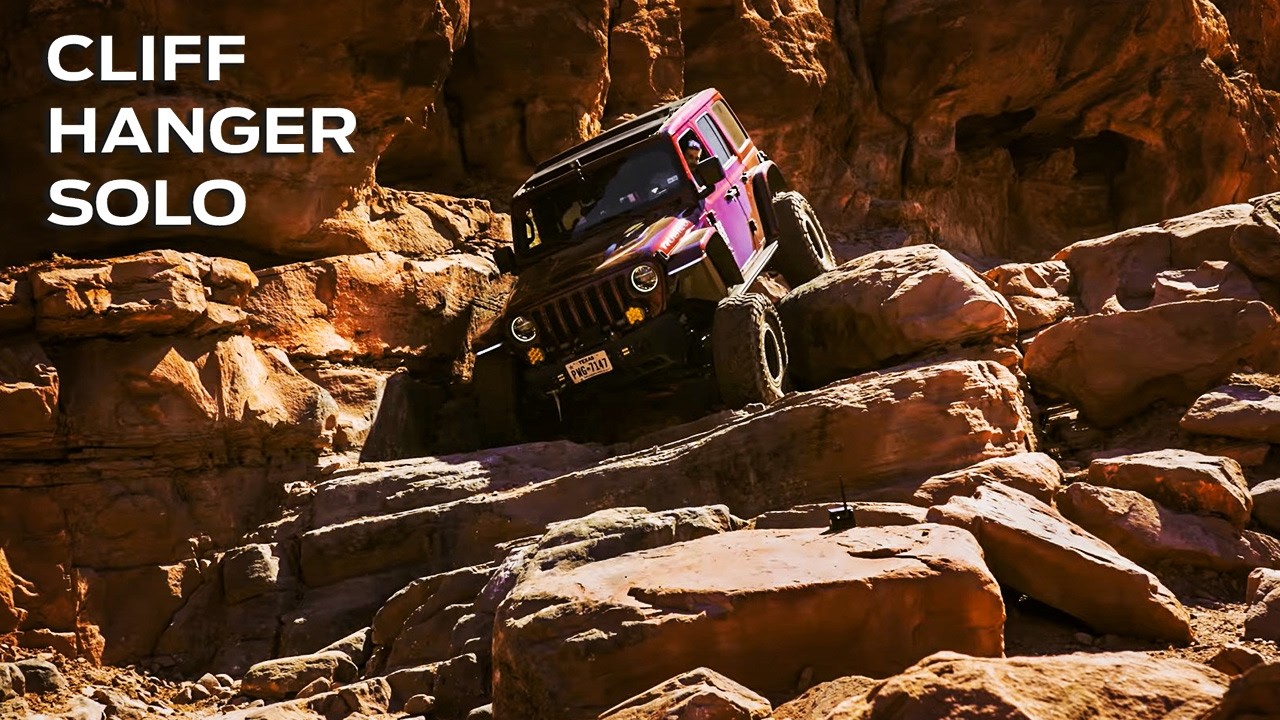 Cliff Hanger - Alone on one of the hardest trails in Moab