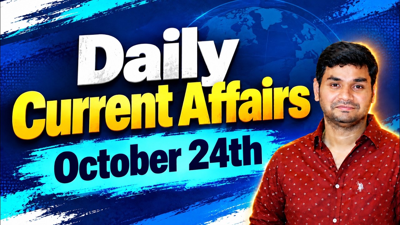 Daily Current Affairs in Telugu | Praveen Sir |24 OCTOBER 2026| Telugu | Latest GK & News Updates